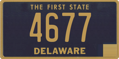 DE license plate 4677