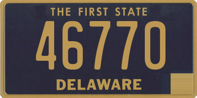 DE license plate 46770