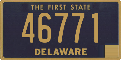 DE license plate 46771