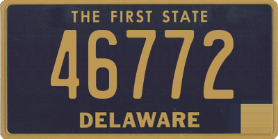 DE license plate 46772