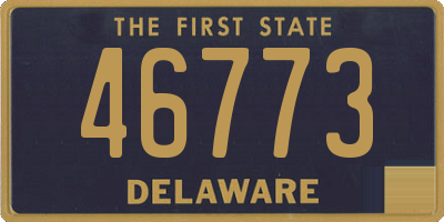 DE license plate 46773