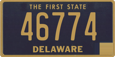 DE license plate 46774