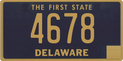 DE license plate 4678