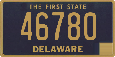 DE license plate 46780
