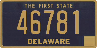 DE license plate 46781