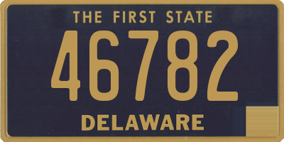 DE license plate 46782