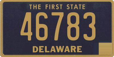 DE license plate 46783