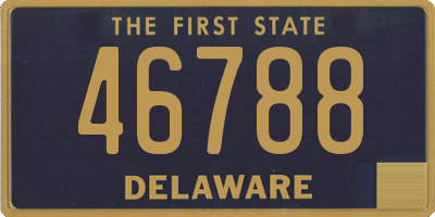 DE license plate 46788