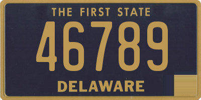 DE license plate 46789