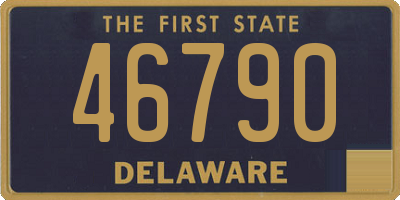 DE license plate 46790