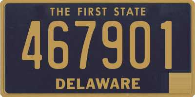 DE license plate 467901
