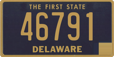 DE license plate 46791