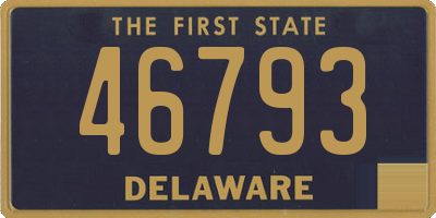 DE license plate 46793
