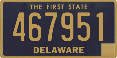 DE license plate 467951