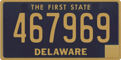 DE license plate 467969