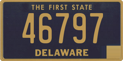 DE license plate 46797