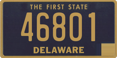 DE license plate 46801