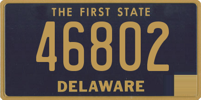DE license plate 46802
