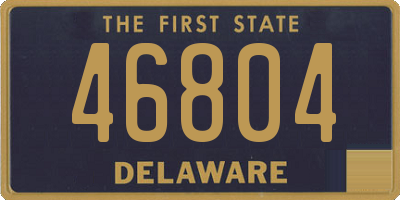 DE license plate 46804