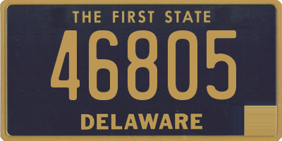 DE license plate 46805