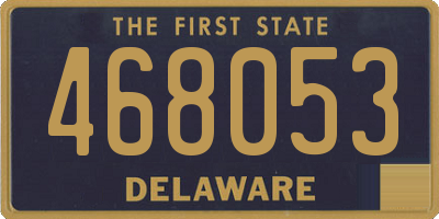DE license plate 468053