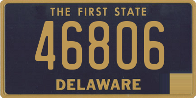 DE license plate 46806