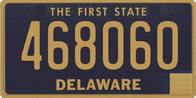 DE license plate 468060