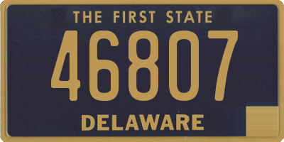 DE license plate 46807