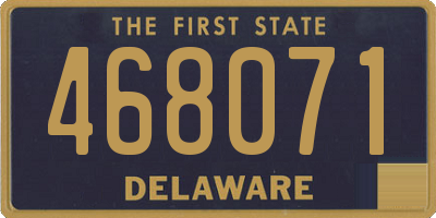 DE license plate 468071