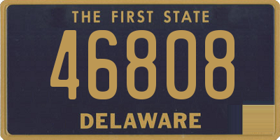 DE license plate 46808