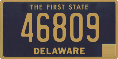 DE license plate 46809
