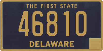 DE license plate 46810