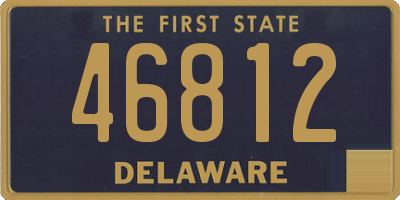 DE license plate 46812