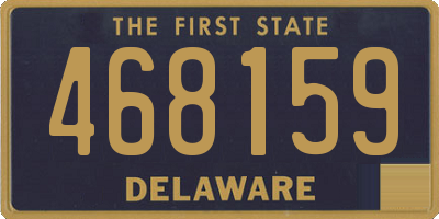 DE license plate 468159