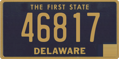 DE license plate 46817