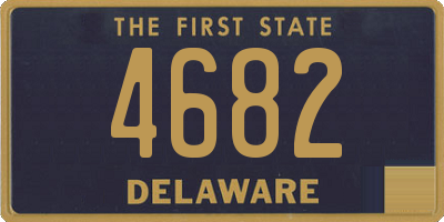 DE license plate 4682