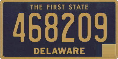 DE license plate 468209