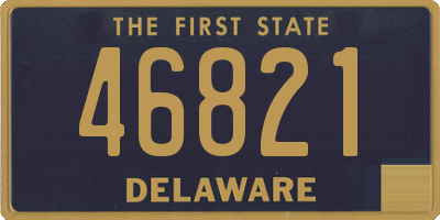 DE license plate 46821