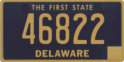 DE license plate 46822