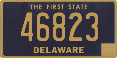 DE license plate 46823