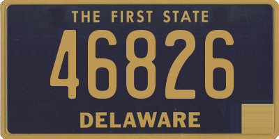 DE license plate 46826