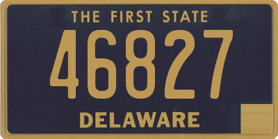 DE license plate 46827