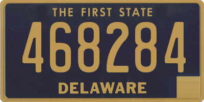 DE license plate 468284