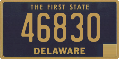 DE license plate 46830