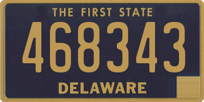 DE license plate 468343