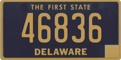 DE license plate 46836