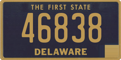 DE license plate 46838