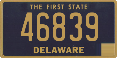 DE license plate 46839