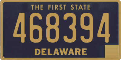 DE license plate 468394