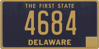 DE license plate 4684